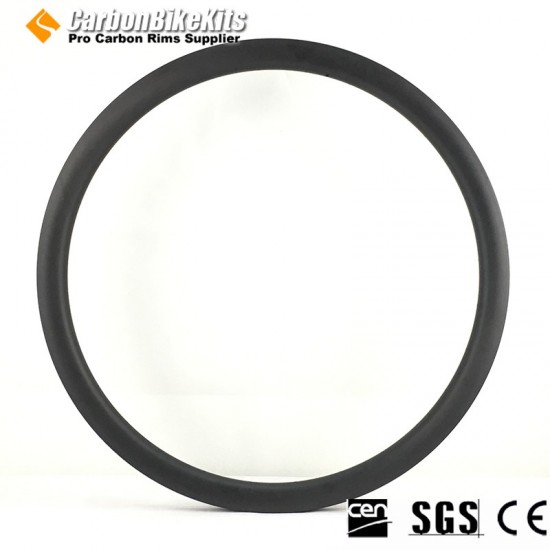 Ruota in Carbonio Ultralight 700C 35x30mm Asimmetrica Tubeless per Gravel